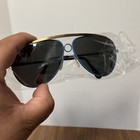 Nos Vintage 80   s Blue Aviator Shooting Style Sunglasses  W dark Lens Taiwan New
