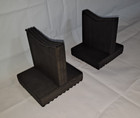 Low Profile Model Boat ship  2-pc  Display  stand Only  4  Black wood home Decor