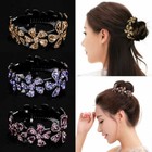 Women Girls Hair Clip Crystal Claw Ponytail Bun Holder Comb Hairpin Fashion Gift
