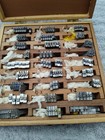 Kingsley Machine Co Letter Type Set For Hot Foil Keynote Lower Case Wooden Box