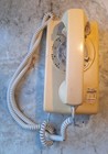 Nostalgic    Vintage At t Beige Rotary Dial Wall Phone Western Electric Untested