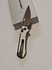 Real Steel Vis Crossbar Lock Knife  Black 12c27 Blade  White G10 Handle