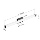41 Inch 24w Bathroom Vanity Light Black Led Wall Bar Lights Fixture Over Mirror