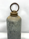 Vintage Antique Galvanized Brass Hot Water Bottle Farmhouse Cottage Primitive