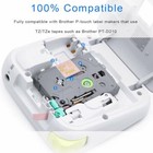 5 Satin Ribbon Tape 12mm Compatible Brother P-touch Tze-r231 Rn34 Rw34 R234 Re34