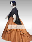 Victorian 19th Century 3pc Wrapper Dress W  Train Period Theater Clothing 2301