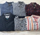 Assorted Lot Mens Casual Dress Shirts Xl-  7 Alan Flusser   6 Assorted Brands