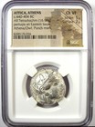 Ancient Athens Greece Athena Owl Tetradrachm Silver Coin 440-404 Bc - Ngc Ch Vf