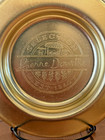Vintage Pierre Dourthe Brass Wine Coasters  Set Of 2 Vintage Advertising Rare
