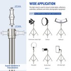 Neewer 7 2ft Stainless Steel Light Stand Spring Cushioned Tripod Stand