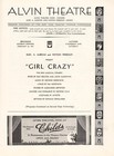 Ethel Merman  debut   girl Crazy  George Gershwin   Ginger Rogers 1931 Playbill