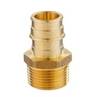 Efield  10 Pcs Pex A Pipe 1 2 x1 2   Male Npt Adapter Expansion Brass Fittings