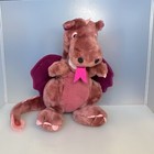 Dakin Purple Burgundy Dragon Plush 10    Stuffed Animal 1983  Vintage