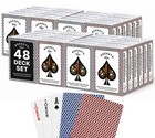 48 Decks Bulk Playing Cards Set - Casino Grade Poker Cards For Game Night  Trave