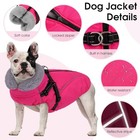 Dog Coats For Dogs  Dog Jacket With Harness Built In  Reflective Pet Small Rose
