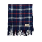 For Womens Mens 100  Cashmere Scotland Made Plaid Check Warm Scarves Wrap Scarf