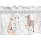 Bedtime Originals Deer Park Gray Window Valance - Deer fox