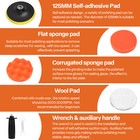 800w Car Polisher Buffer Sander Polishing Machine Kit Waxing With 5  Pad Bonnet