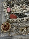 Vintage Jewelry Lot   Junk Drawer Items  Rings  Necklace  Silver  Pendant 