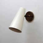 Vintage Mid Century Modern Brass Diabolo Wall Sconces Italy 1950s Stilnovo Style