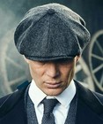 Usa Peaky Blinders Hat Newsboy Flat Cap Herringbone Tweed Wool Baker Boy