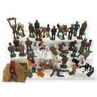 Vintage Lead Toy Soldiers Lot  42  Britains Barclay Manoil Wwi Wwii Army Figures