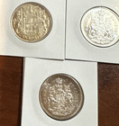 3 Canadian 50 Cents 2 Ms pl 1960 And 1962 1 Ef 1954   90 Asw Troy Ounces 