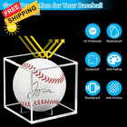 Baseball Display Case  Uv Protected Holder Case Transparent 