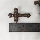 10 Cast Iron Rustic Cross  3 Inch  Western Rustic Decor Diy Crafts