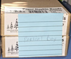 2500 Burgundy Paper Napkin Bands 4 25     2  Full Sealed   2  Partial