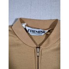 Vintage Chemise By Kennington Tan Track Jacket Burgundy Stripe Mens Small 70s