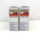 2 Pack Nicorette 2mg Nicotine Gum Fruit Chill 100ct Each 200 Pieces Exp 2028