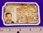 Johnny Cash Vinyl Sticker decal 4x    1967 California Driver   s License     very Cool