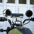 Waterproof Bluetooth Motorcycle Stereo Speaker Soundbar Audio Mp3 System Chrome