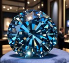 Natural Blue Color 2 Ct Round Cut Lab-grown Diamond Vvs1 Clarity Certified