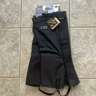 Outdoor Research Crocodile Gaiters Black Men   s  Medium Nwt  Gore -tex