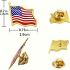 Usa Waving Flag Lapel Pins  United States Patriotic American Flag Metal Pin