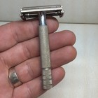 Vintage Gillette Double Edge Silver Razor
