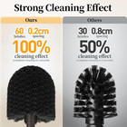 Toilet Bowl Brush Holder Set  Bathroom Deep Cleaning Toilet Scrubber Rim Cleaner