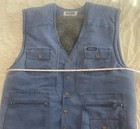 Vintage Men   s Sherpa Lined Vest Size Xl Palatium miyealo Brand  Trucker Biker