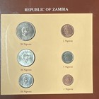 Republic Of Zambia Coin Sets Of All Nations 1-50 Ngwee Copper-nickel 1968-83