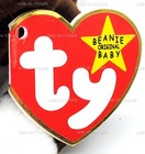 Ty Beanie Babies Bruno The Bull Terrier Dog Plush 1997