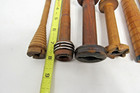 Wood Spools Bobbins Wooden Industrial Style Spindles Quills Mixed Lot-6