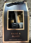 Bath   Body Works 3 Pcs Gift Set Travel Size Raise A Glass Body Cream Wash