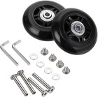 80mm X 24mm Luggage Suitcase Replacement Wheels  Rubber Swivel Caster Wheels    