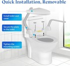 Toilet Safety Rails For Seniors  Anti Slip And Anti Fall for Elderly  Disabled