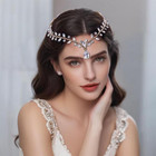Bridal Rhinestone Headband Hair Comb For Women Wedding Teardrop Headpiece Bridal