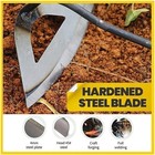 Garden Hoe  All-steel Hardened Hollow Hoe For Weeding  Garden Edger Weeder