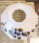 Vintage Aladdin 9-sided Morning Glory Milk Glass Lamp Shade 10  Fitter Perfect 