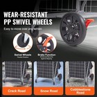    folding Shopping Cart - 200lb Capacity  Swivel Wheels  Lightweight